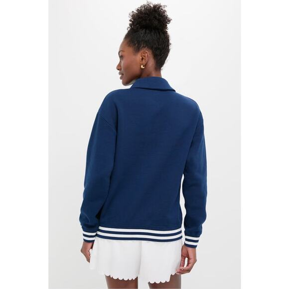 NWT Tnuck Tuckernuck Sport Navy 100% Cotton Perry Cozy Pullover Sweatshirt XS - Picture 2 of 8